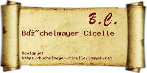Büchelmayer Cicelle névjegykártya